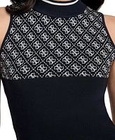 Guess Women's Lise 4G Logo Sleeveless Sweater Top