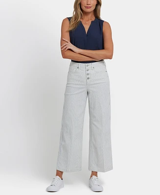 Nydj Women's High Rise Teresa Wide Leg Ankle Jeans