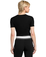 Guess Women's Carla Short-Sleeve Knit Top
