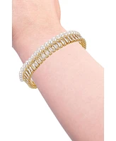Vince Camuto Cultivated Pearl Crystal Bracelet