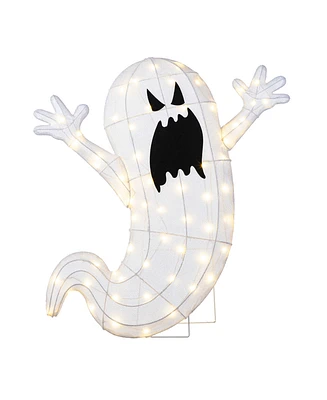 Glitzhome 35.5" Lighted Halloween Ghosts Outdoor Decor with Warm White Led Lights