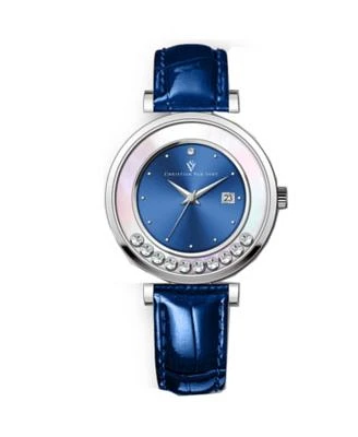 Christian Van Sant Womens Bria Blue Dial Watch Cv3812