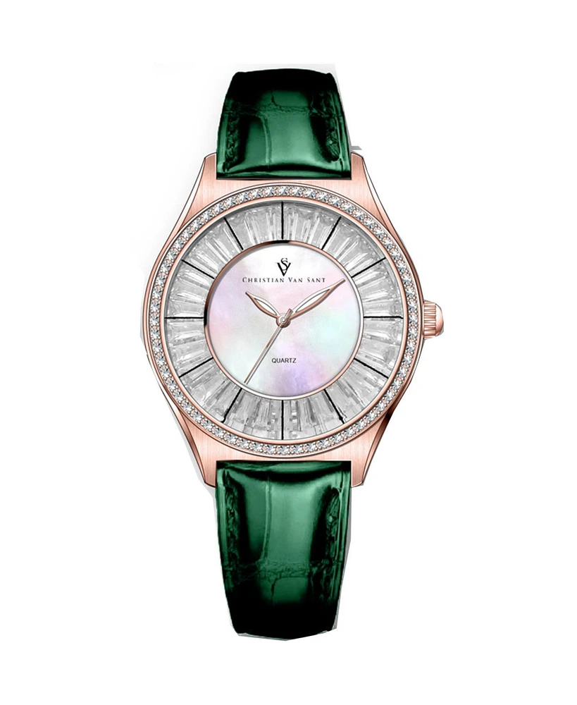 Christian Van Sant Women's Luna Mother of pearl Dial Watch - CV3207