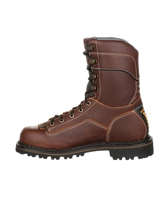 Georgia Boot Men's Amp Lt Logger Composite Toe Low Heel Waterproof Work