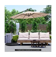 10 Feet Patio Cantilever Umbrella with Tilting System