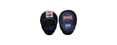 Gel-Infused Leather Punch Mitts for Boxing, Kickboxing, and Mma, Curved Design with Sweat-Resistant Lining, Shock-Absorbing Padding