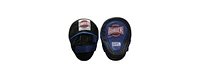 Gel-Infused Leather Punch Mitts for Boxing, Kickboxing, and Mma, Curved Design with Sweat-Resistant Lining, Shock-Absorbing Padding