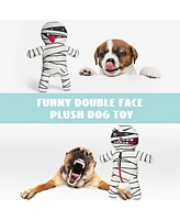 Nocciola 9-in-1 Zombie Plush Squeaky Dog Toy with 8 Organ-Shaped Toys for Small Medium Dogs