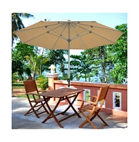 9 Feet Patio Outdoor Market Umbrella with Aluminum Pole without Weight Base