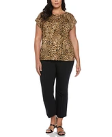Ella Rafaella Plus Rivet Detail Sleeveless Top