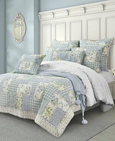 Piper & Wright Karalena Cotton Quilted Boudoir Decorative Pillow, 12" x 26"