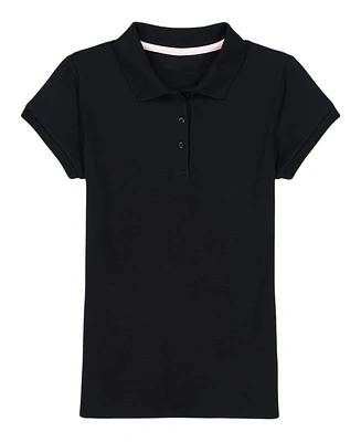 Nautica Little Girls Short Sleeve Interlock Polo Shirt