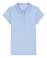 Nautica Little Girls Short Sleeve Interlock Polo Shirt
