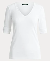 Lauren Ralph Elbow-Sleeve Top