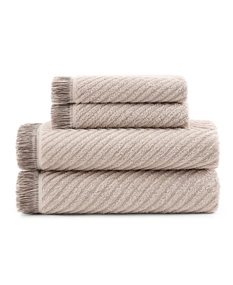 Dkny Pure Herringbone Cotton 4-Pc. Towel Set
