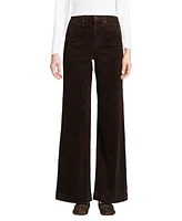 Lands' End Women's Tall High Rise Wide Leg Corduroy Pants