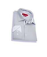 Elie Balleh Little Boys Grey Button-Down Slim Fit Shirt