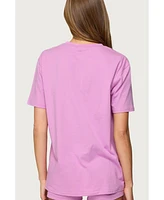 Edikted Womens Fleur Hibiscus Graphic T Shirt