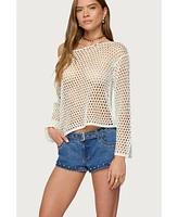 Edikted Women's Kalley Off Shoulder Crochet Top