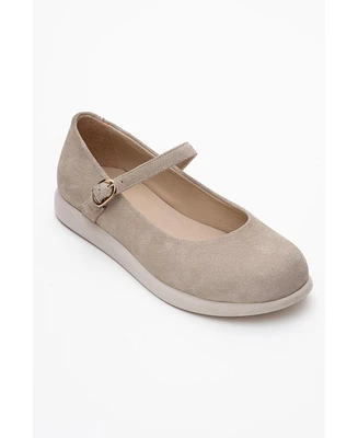 Anisa Leather Strap Flat (Women)