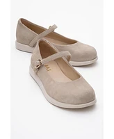 Anisa Leather Strap Flat (Women)