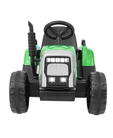 Kids Ride on Tractor 12V Electric Toy Tractor with Trailer Remote Control
