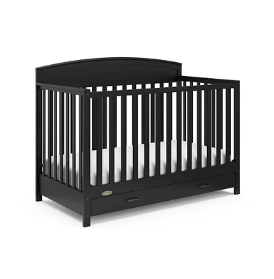 Graco Benton 5-in-1 Convertible Crib with Drawer (Black)