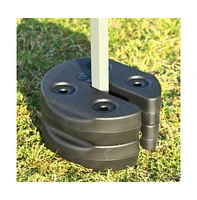 8 pieces Weight Plates Patio Canopy Tent Gazebo Shade Umbrella Water Filled