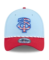 New Era Men's Light Blue/Red Minnesota Twins 2025 Fourth of July 39THIRTY Flex Hat