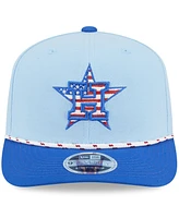New Era Men's Light Blue/Blue Houston Astros 2025 Fourth of July 9SEVENTY Adjustable Hat