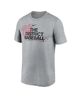 Nike Men's Heathered Charcoal Washington Nationals Local Rep Legend Performance T-Shirt