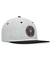 Fanatics Men's Heather Gray Inter Miami Cf Chip Golfer Snapback Hat
