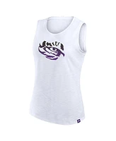 Fanatics Women's White Lsu Tigers Activate Slub Tank Top