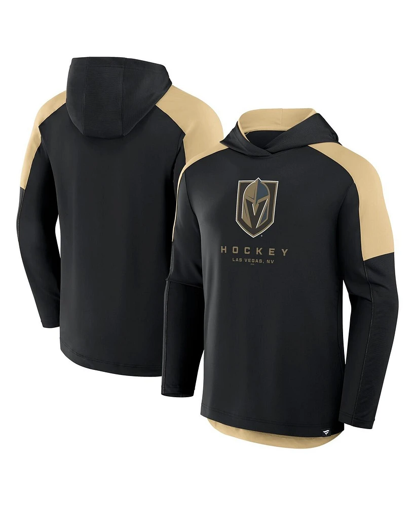 Fanatics Men's Black Vegas Golden Knights Meta Game Transitional Pullover Hoodie