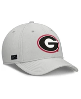 Nike Men's Gray Georgia Bulldogs Rise Practice Performance Adjustable Hat