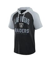Logo Athletic Men's Black Las Vegas Raiders Prime Hoodie T-Shirt