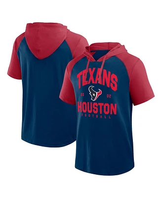 Logo Athletic Men's Navy Houston Texans Prime Hoodie T-Shirt