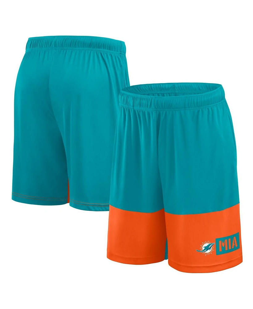 Logo Athletic Men's Aqua Miami Dolphins Best of the Shorts