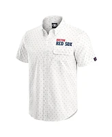 Darius Rucker Collection by Fanatics Men's Cream Boston Red Sox Printed Button-Down Shirt