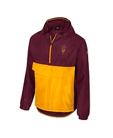 Colosseum Men's Maroon Arizona State Sun Devils Reloaded Anorak Half-Zip Jacket