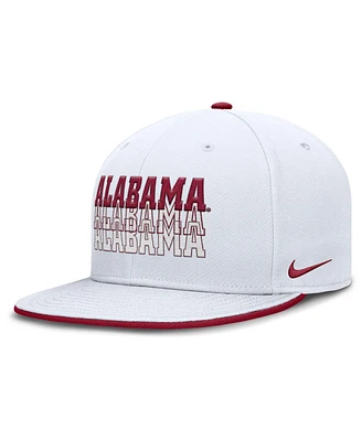 Nike Men's White Alabama Crimson Tide True Primetime Performance Fitted Hat