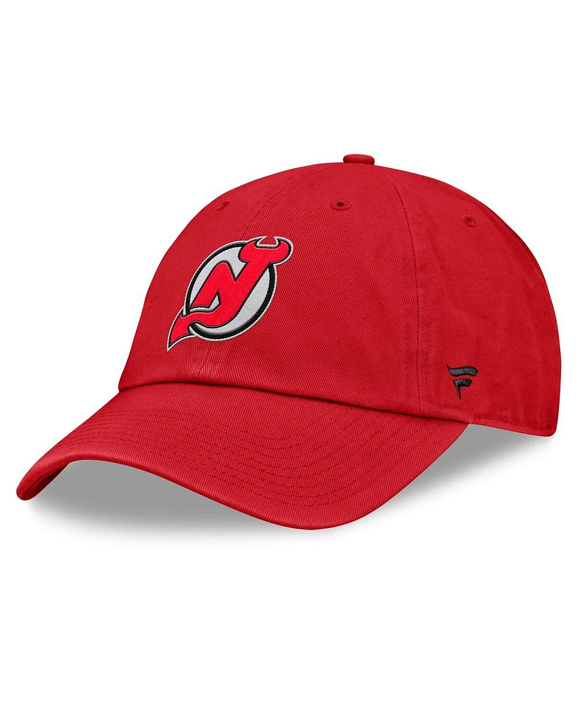 Fanatics Men's Red New Jersey Devils Decades Collection Adjustable Hat