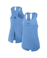 Nike Women's Powder Blue Los Angeles Chargers Glory Crisscross Performance Tank Top