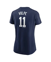 Nike Women's Anthony Volpe Navy New York Yankees Fuse Name Number T-Shirt