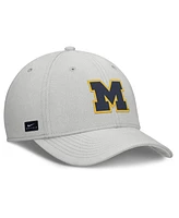 Nike Men's Gray Michigan Wolverines Rise Practice Performance Adjustable Hat