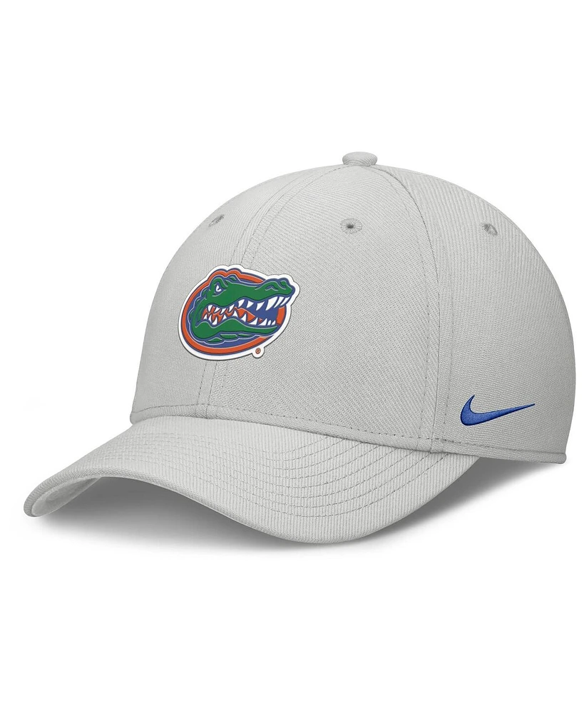 Nike Men's Gray Florida Gators Rise Practice Performance Adjustable Hat