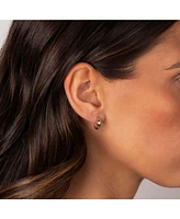 By Adina Eden Solid Center Graduated Huggie Earring 14K