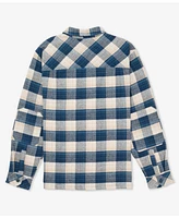 Hurley Men's Santa Cruz Seaside Flannel Long Sleeve Shirt
