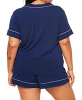 Adore Me Plus Jane Short Pajama Set