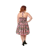Smak Parlour Plus Sweetheart Halter Flare Dress